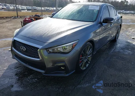 2020 Infiniti Q50 Red Sport 400 z USA, uszkodzony, nr VIN JN1FV7AP6LM630427